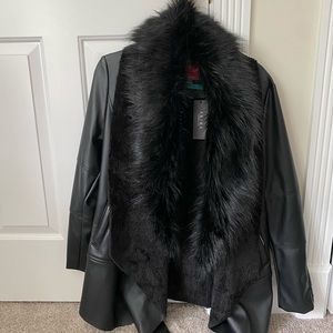 Black Faux Fur Jacket